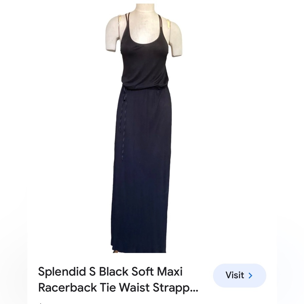 NWOT splendid black maxi dress